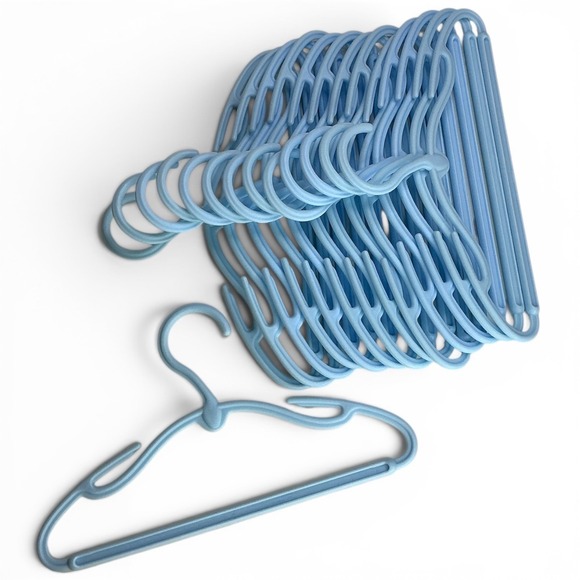 Other - Blue Plastic Baby Hangers Kids 48 Pack Notched Slim Design 11.5 Inch